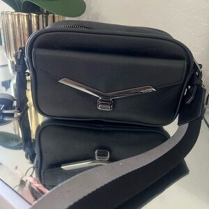 Botkier Black Leather Crossbody Bag